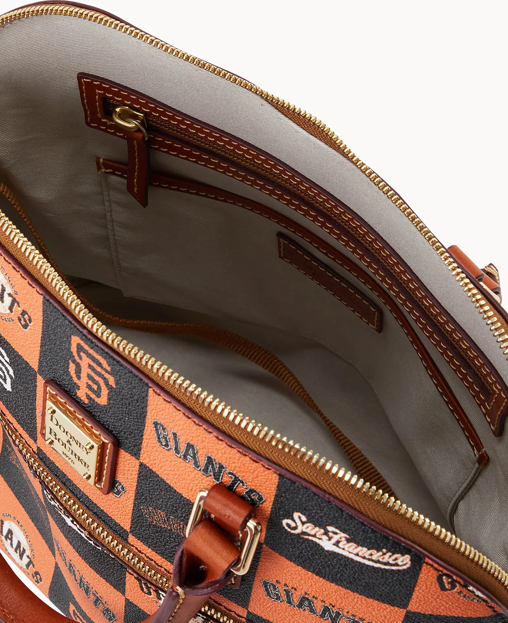 MLB Giants Domed Zip Satchel - Image 3