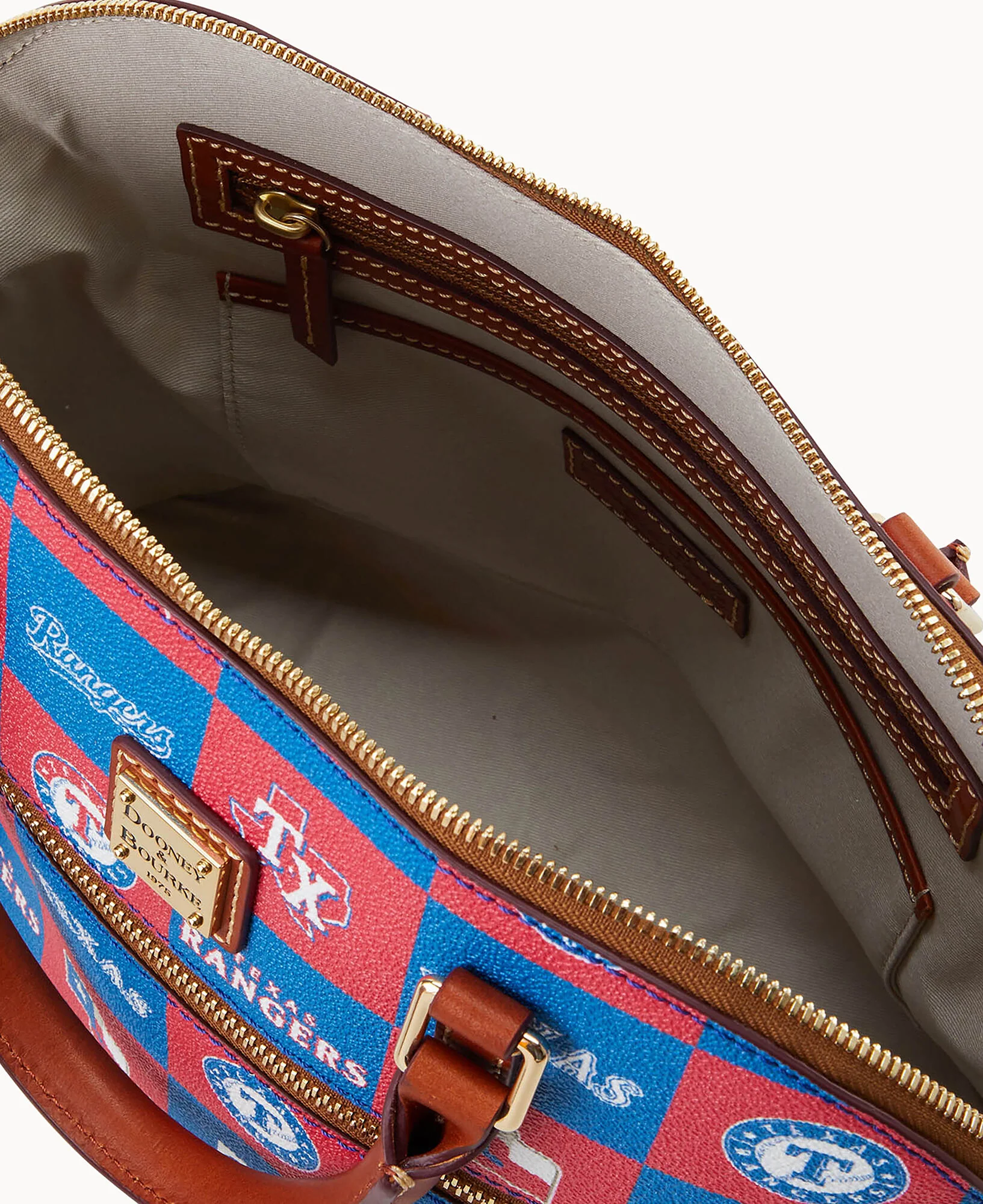 MLB Rangers Domed Zip Satchel - Image 3