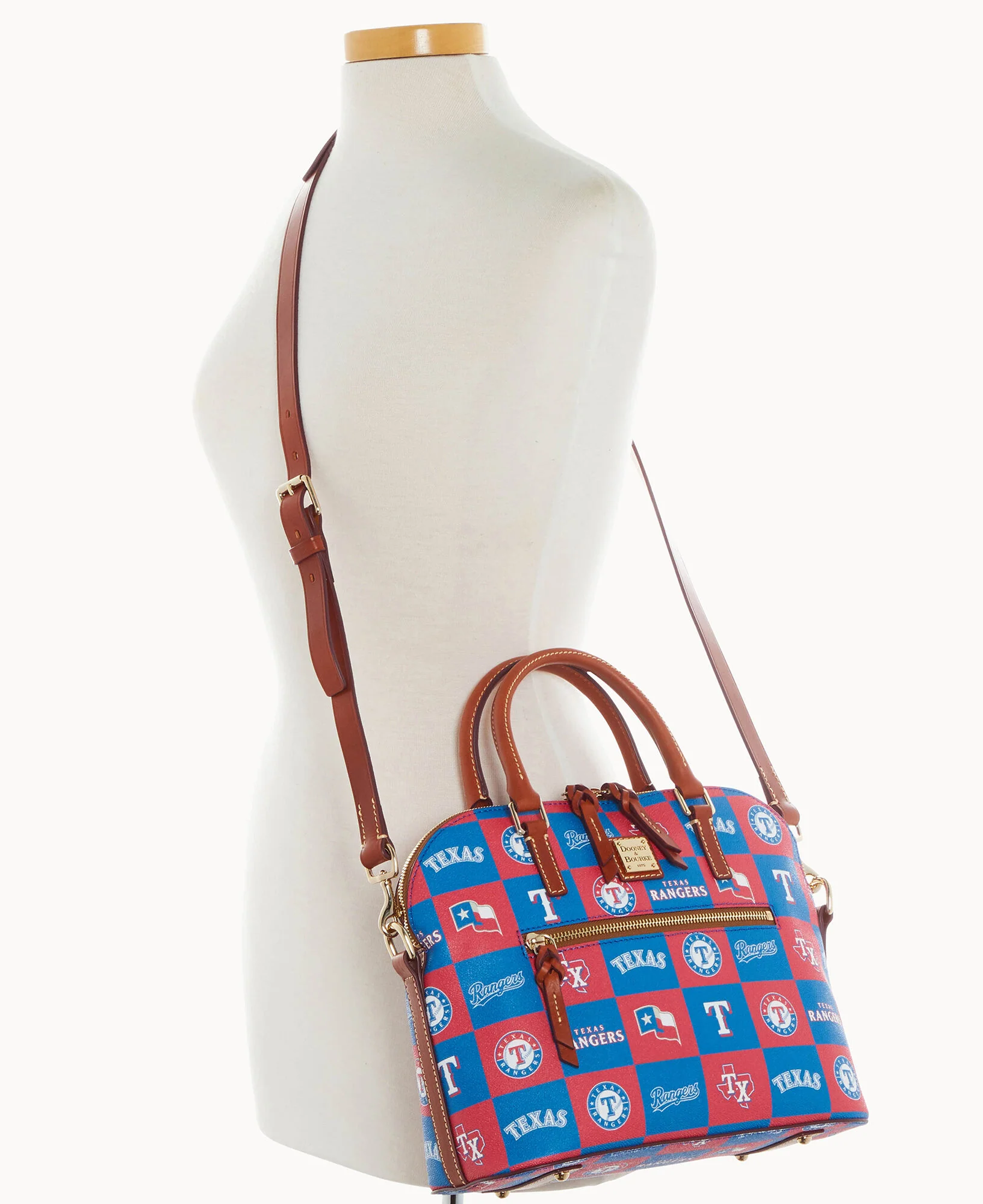 MLB Rangers Domed Zip Satchel - Image 4
