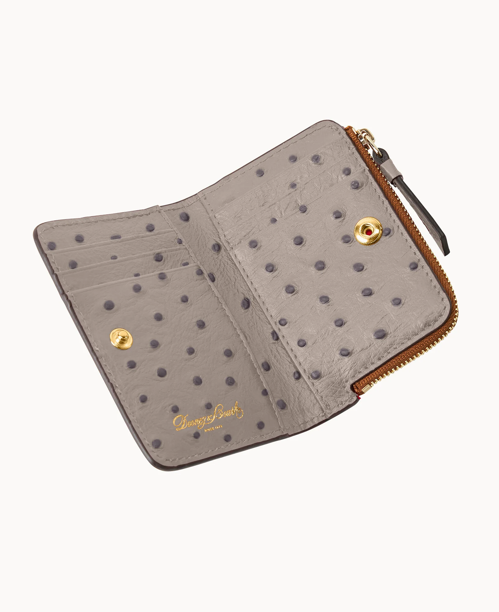 Ostrich Zip Credit Card Wallet 12 - Image 33