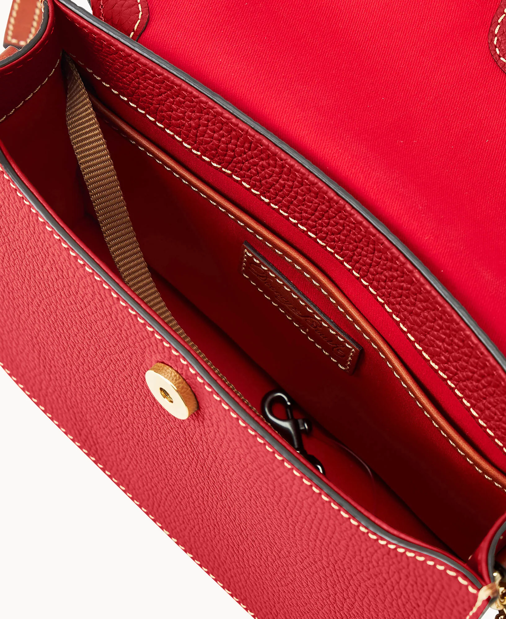 Pebble Grain East West Flap Crossbody - Image 28