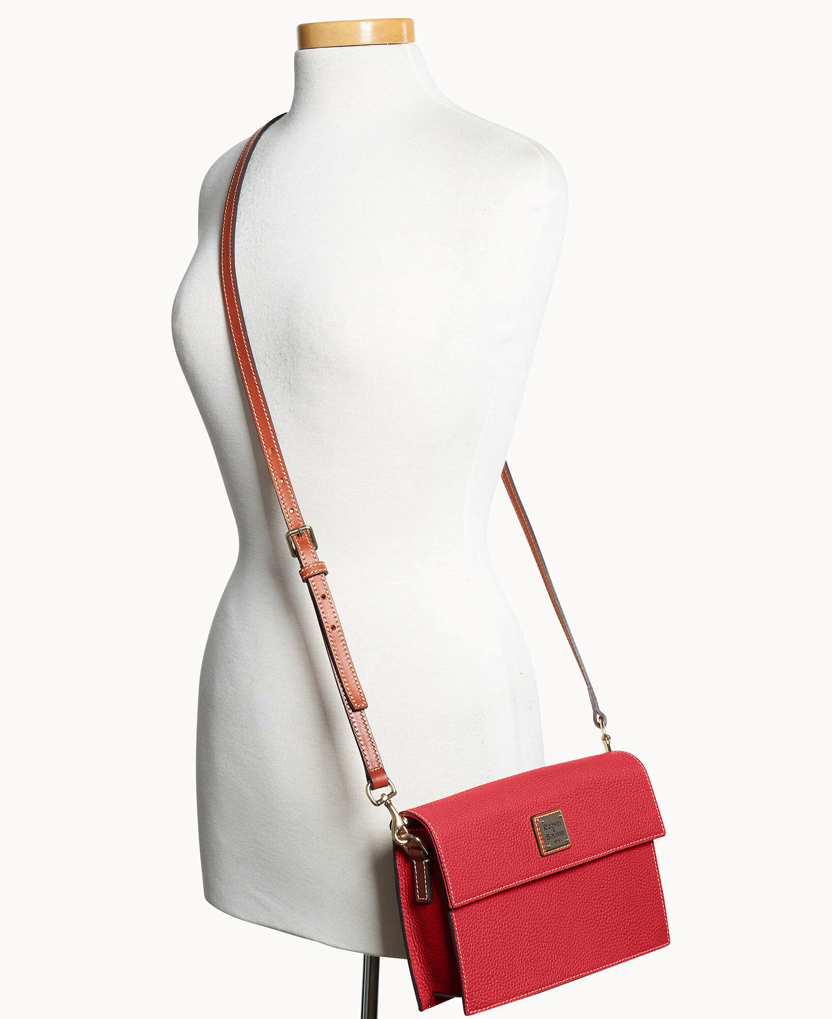 Pebble Grain East West Flap Crossbody - Image 30
