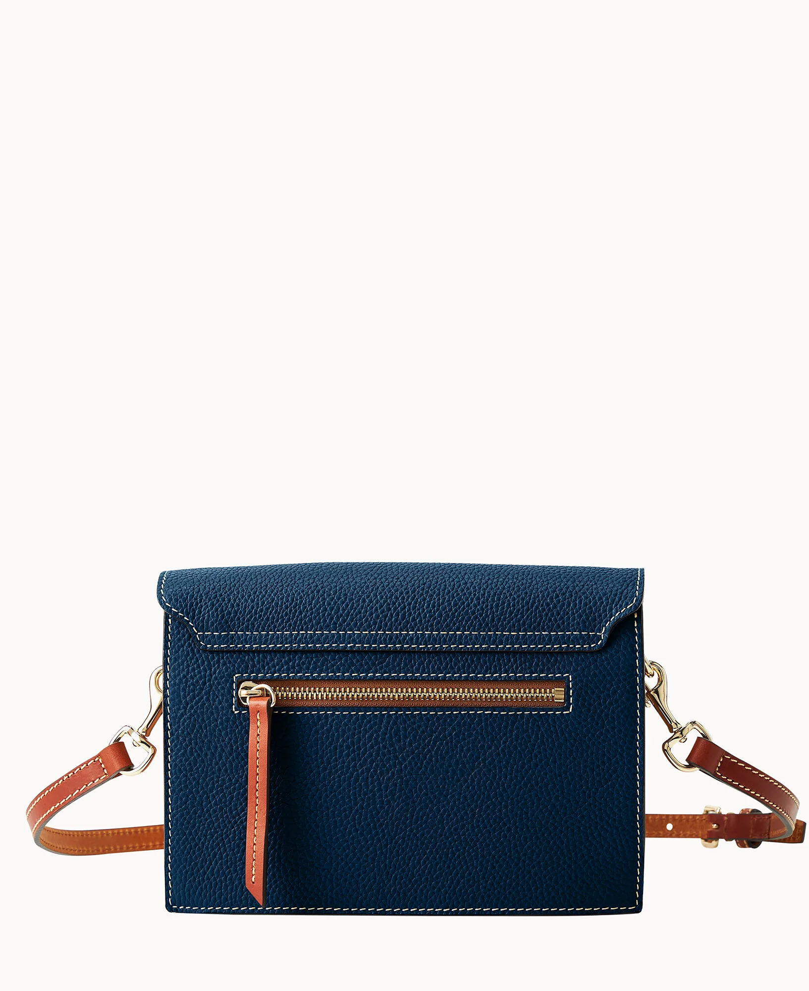 Pebble Grain East West Flap Crossbody - Image 34
