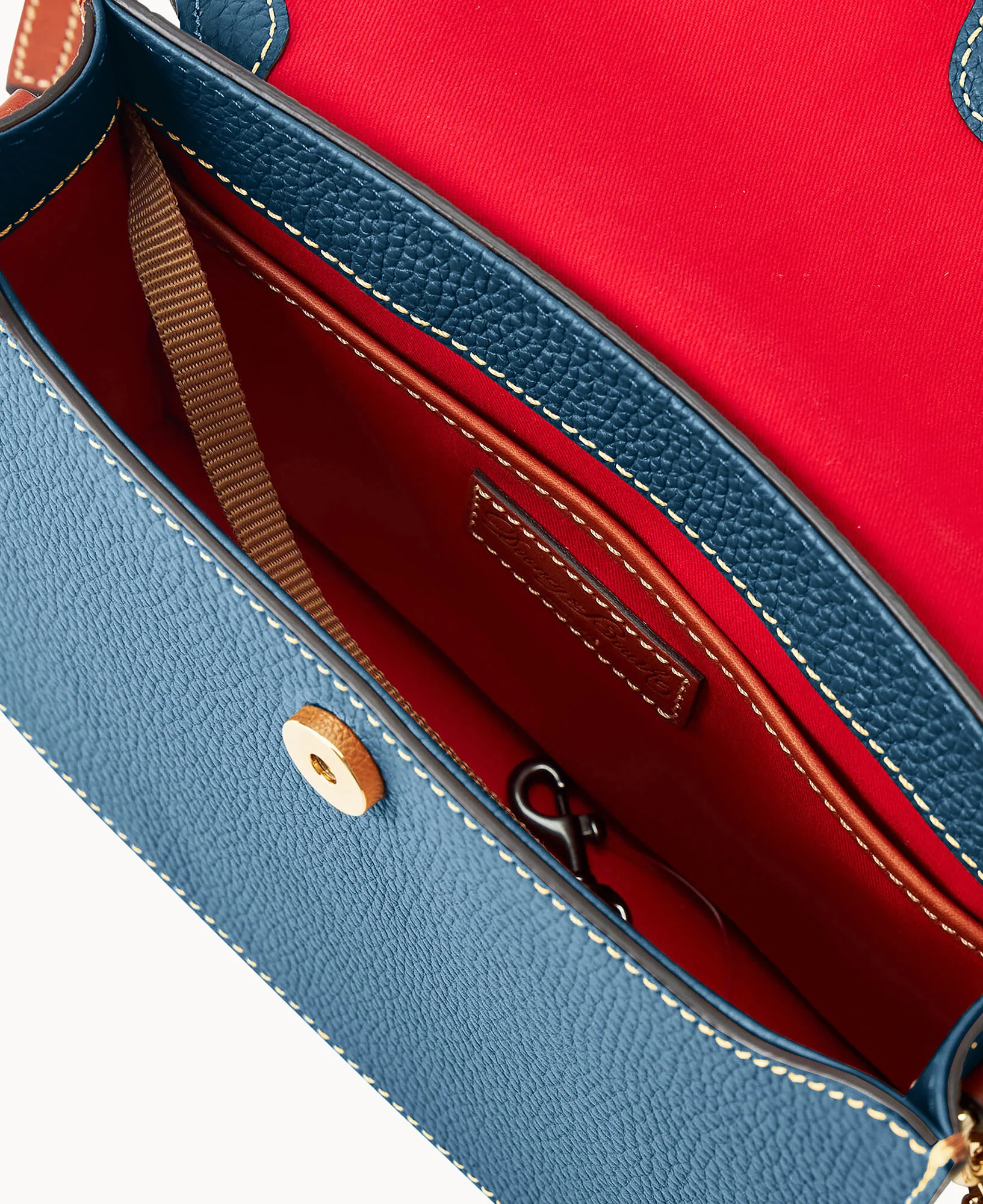 Pebble Grain East West Flap Crossbody - Image 53