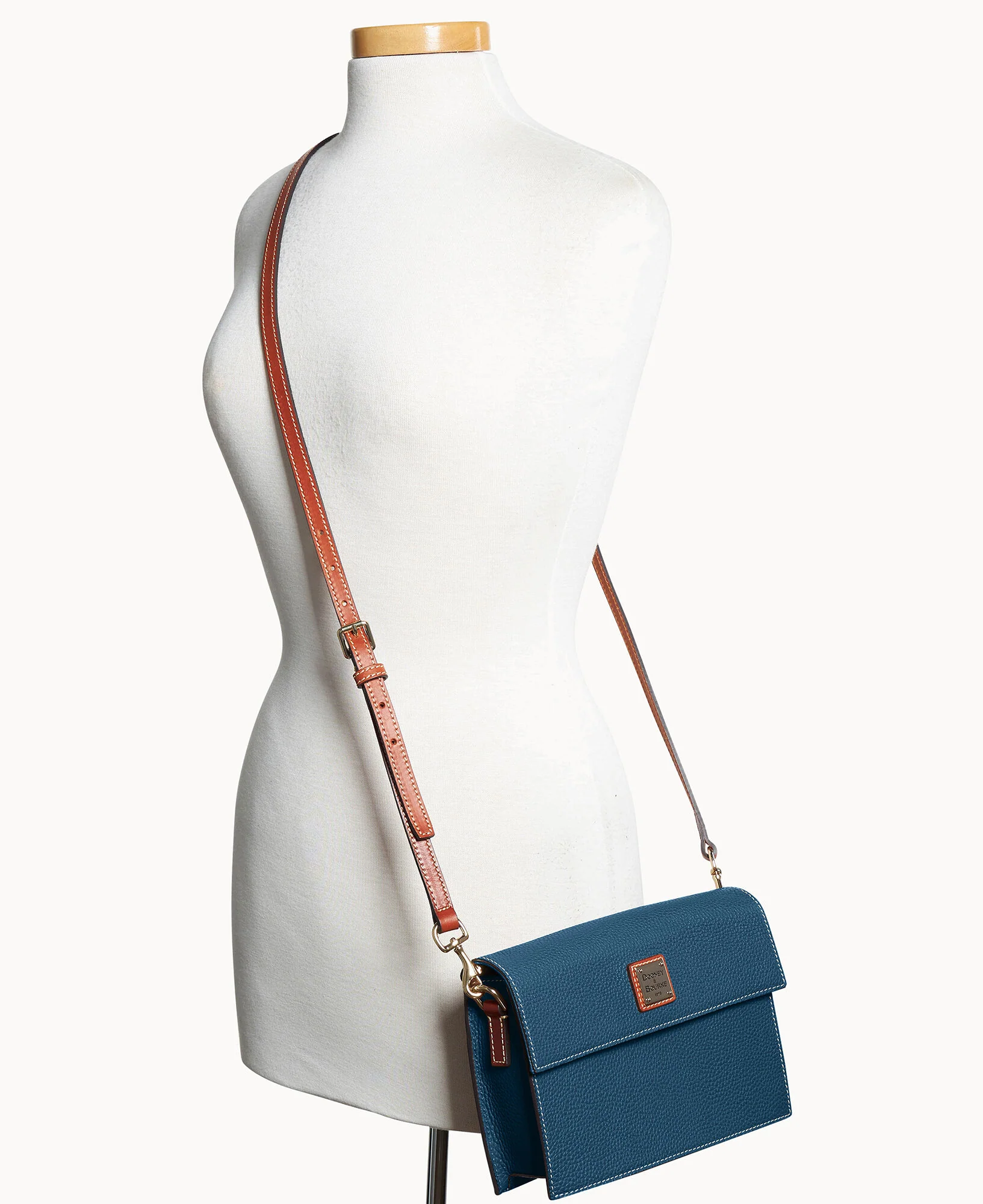 Pebble Grain East West Flap Crossbody - Image 55